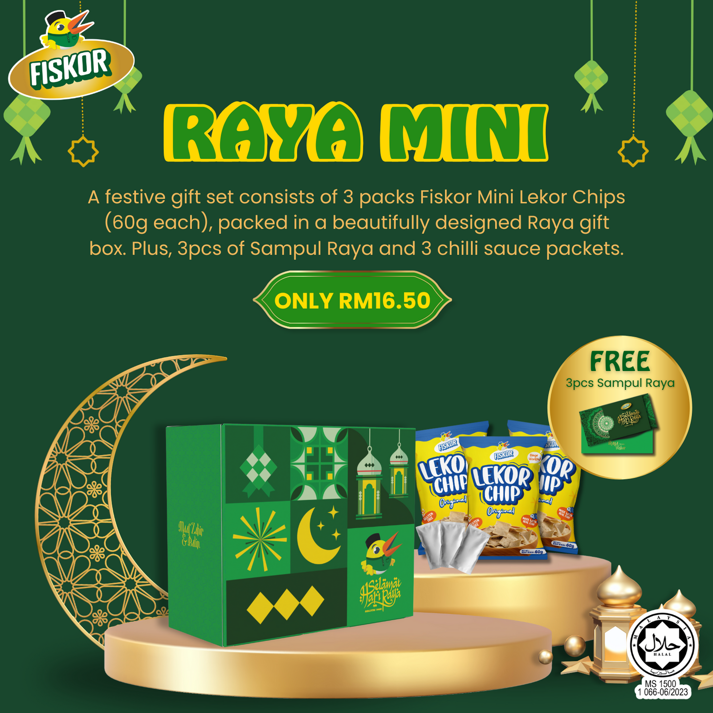 Fiskor Mini Raya Gift Box - Limited Edition (Halal)
