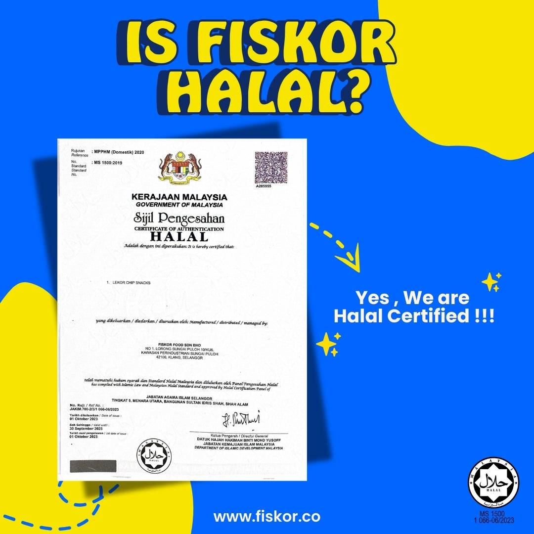 Fiskor Lekor Chips – Mini Twin Pack (2 x Original Flavour 60g, Halal Certified)