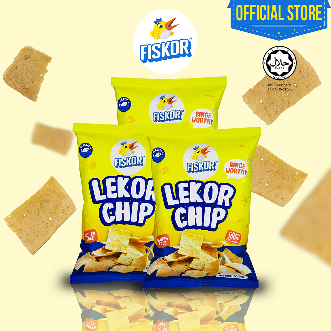 Triplet Fiskor Lekor Chip - 3 X 150g Original Flavour