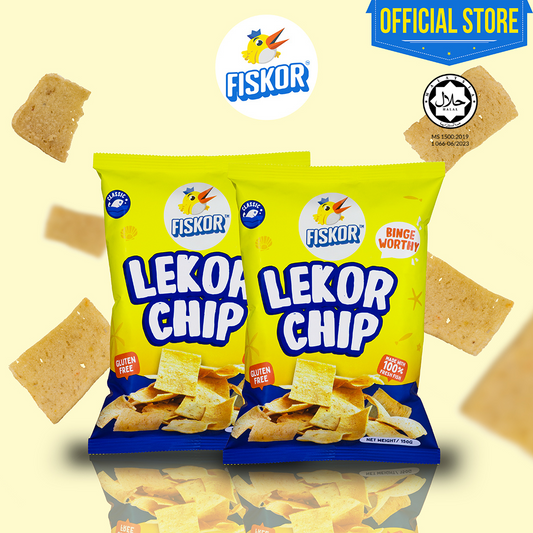 Twin Fiskor Keropok Lekor Chip Combo- 2x Lekor Chips
