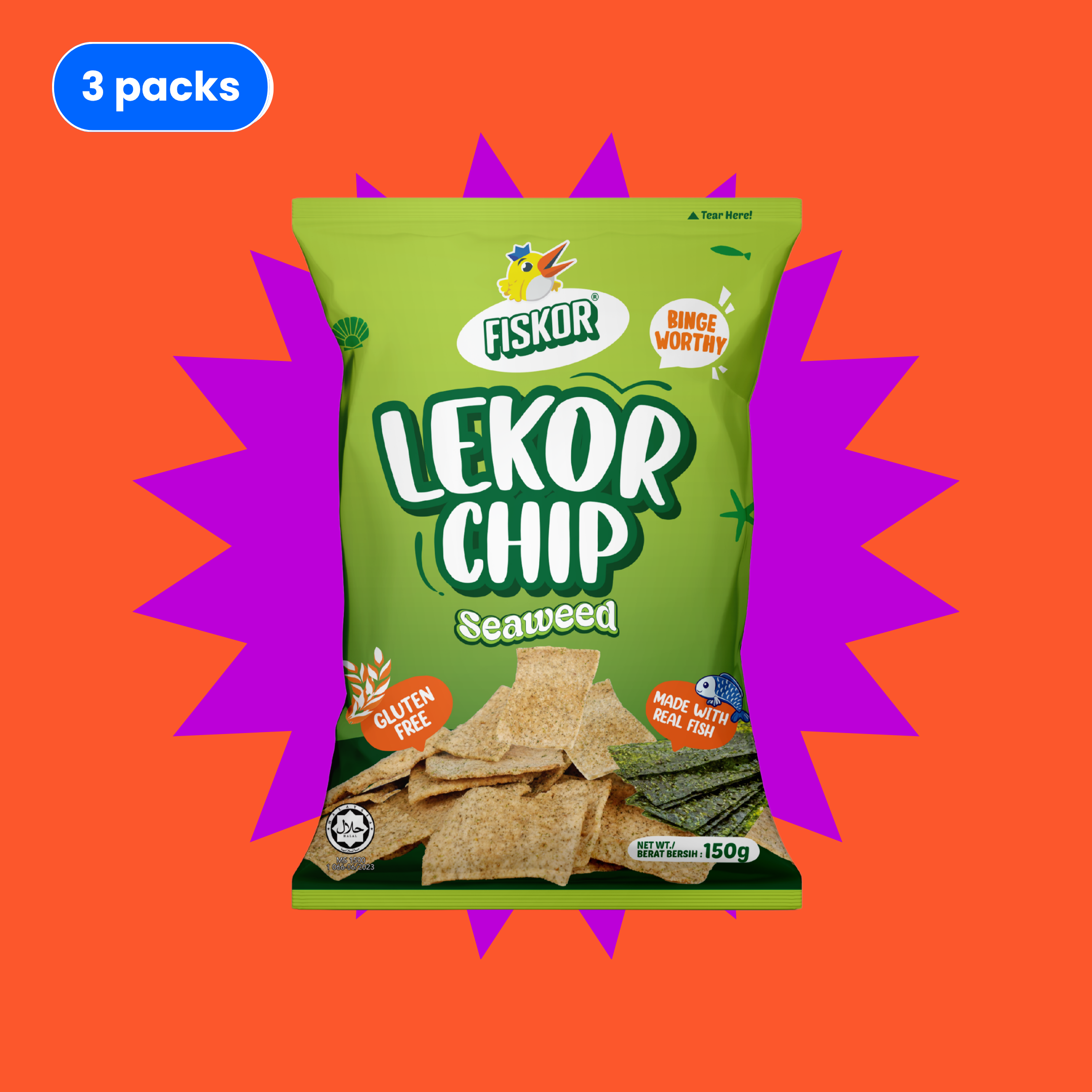 Buy 3 Free 3 - Fiskor Bundle of 3, 150g