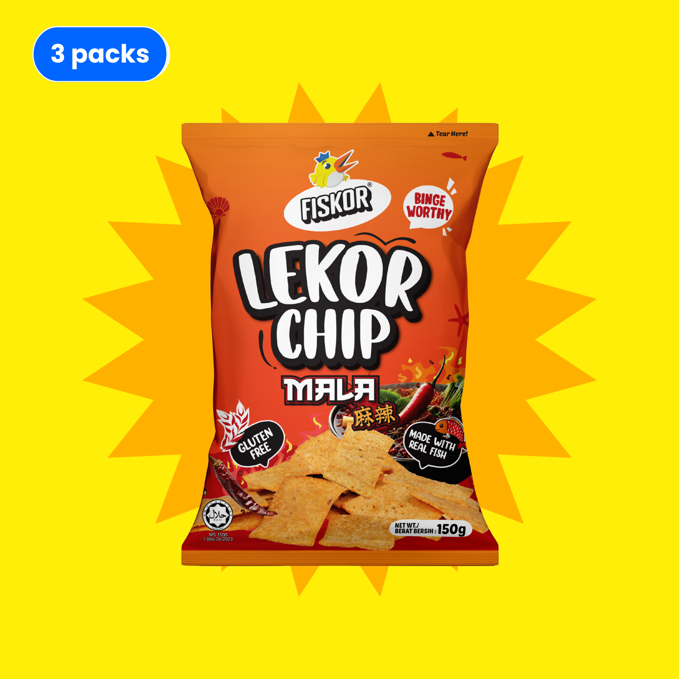 Buy 3 Free 3 - Fiskor Bundle of 3, 150g