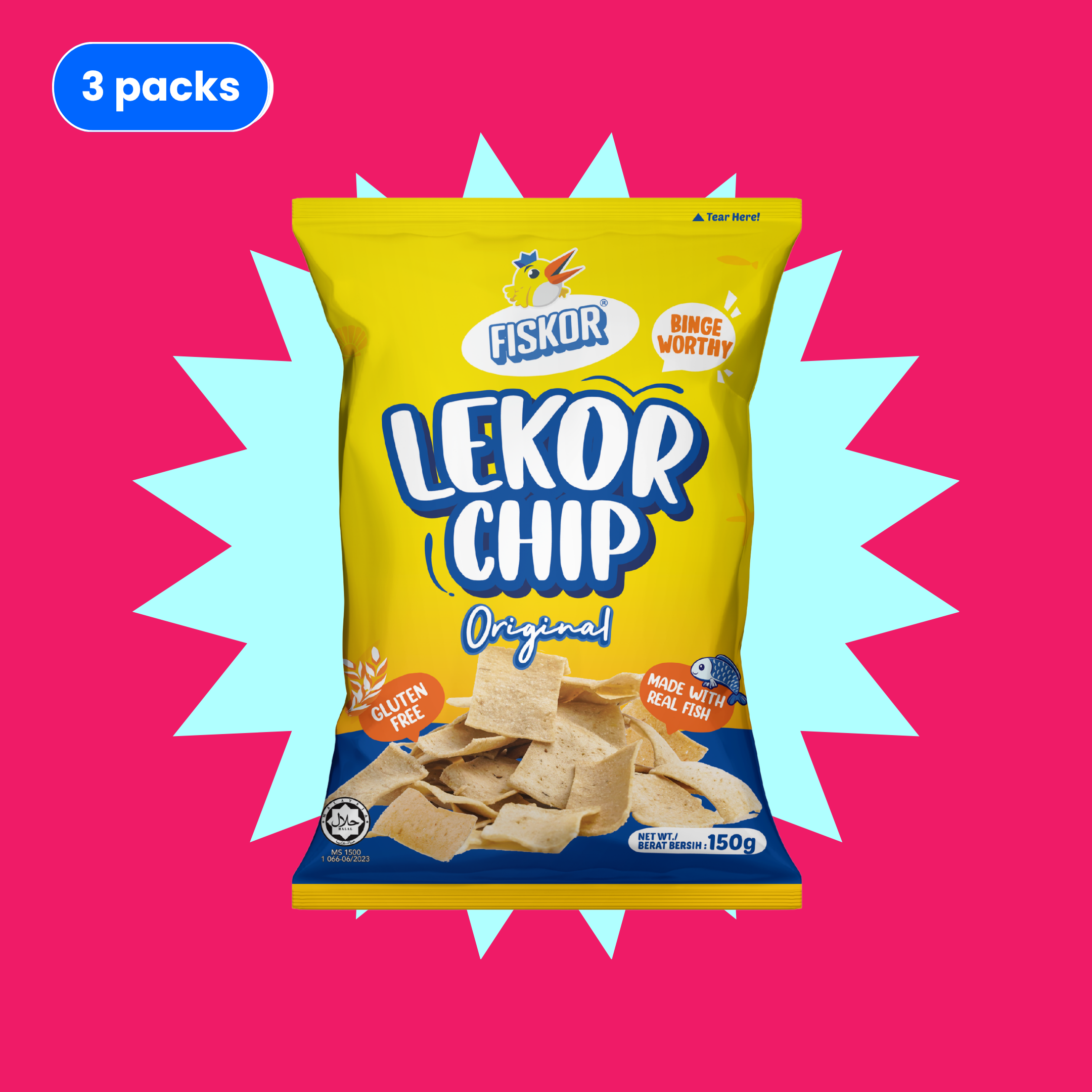 Buy 3 Free 3 - Fiskor Bundle of 3, 150g
