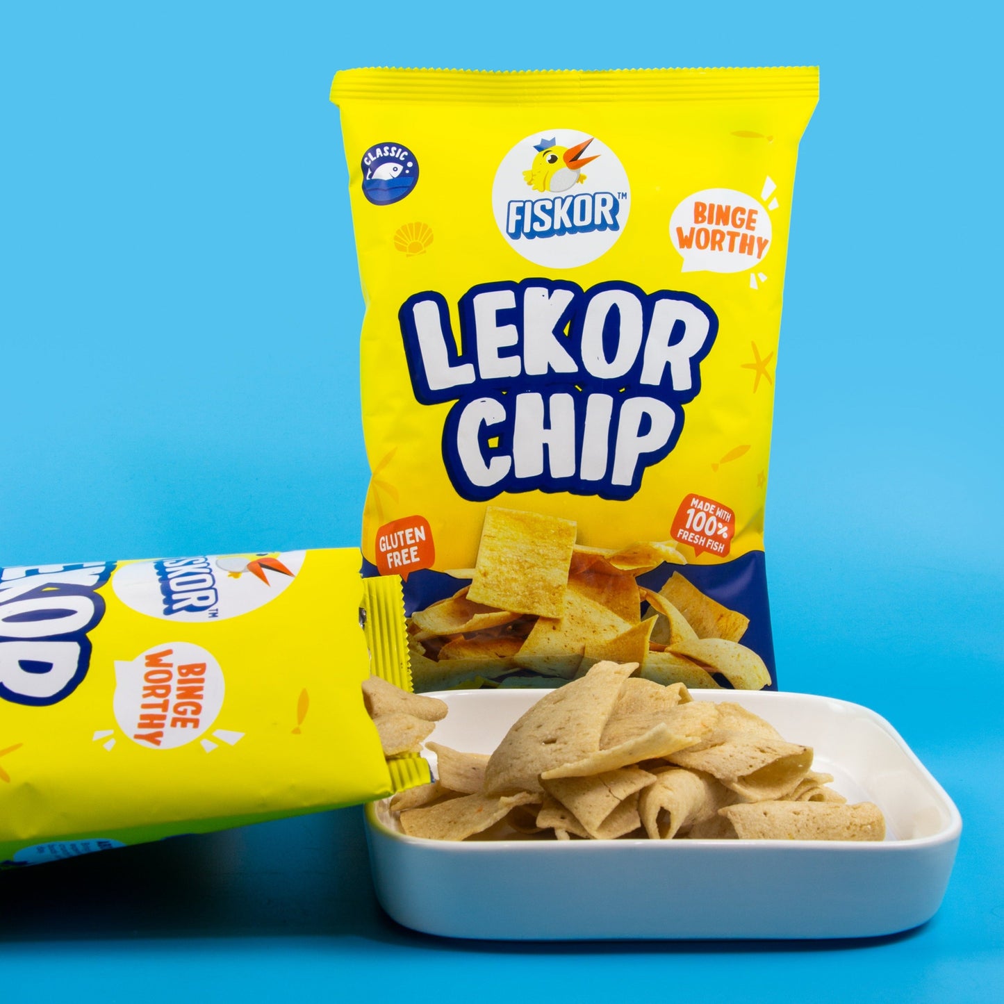 Fiskor™ Best Combo - 2 x Lekor Chips + Chilli Sauce