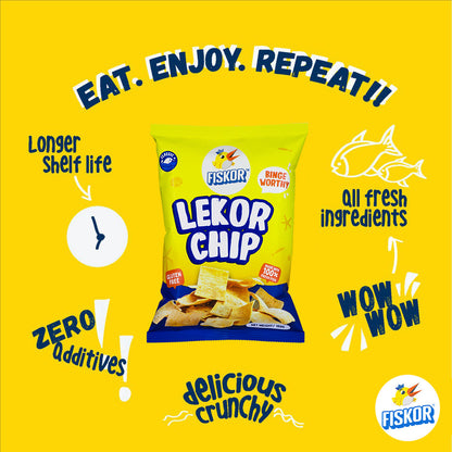 Friends Pack Fiskor Lekor Chip - 5 x 150g Original Flavour